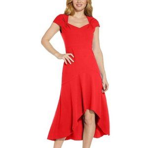 Adrianna Papell Sweetheart-Neck High-Low Dress, Size 6
